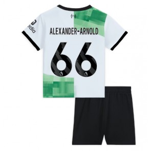 Liverpool Alexander-Arnold #66 Dětské Venkovní dres komplet 2023-24 Krátký Rukáv (+ trenýrky)
